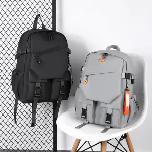 A 15.6-inch stylish, simple and high-quality water-repellent fabric with the same shoulder bag for men and women.